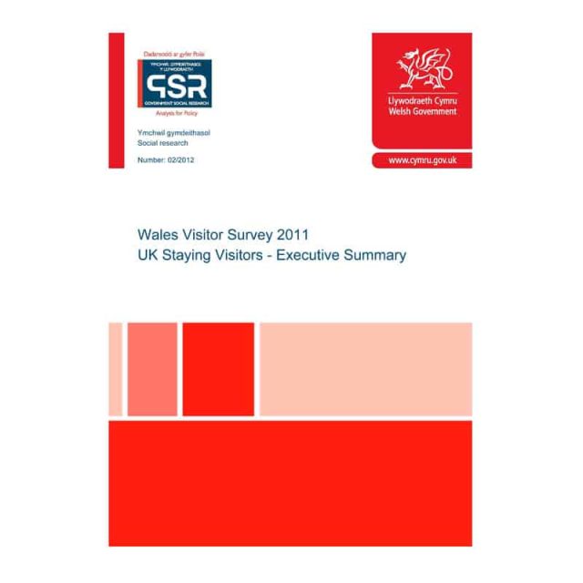 Wales Visitor Survey 2011 &#8211; UK Staying Visitors